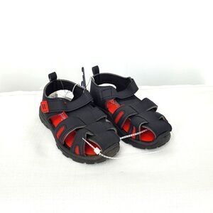 Gerber Childs Black & Red Walking Sandals Size 10